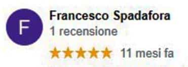 Recensione del cliente Francesco Spadafora